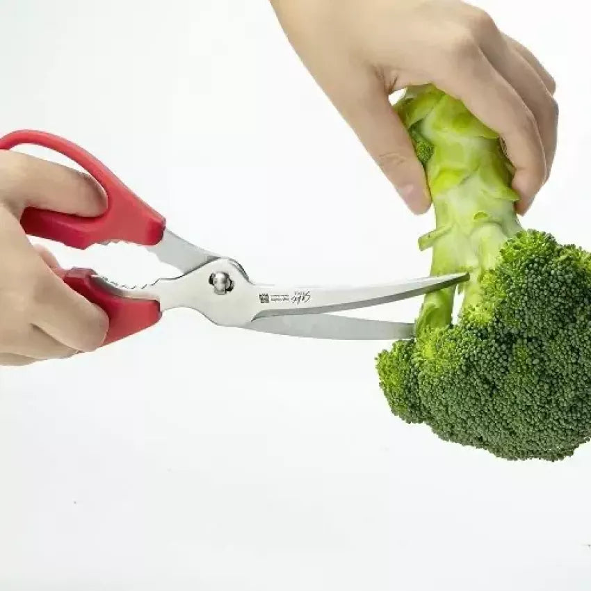 日本製 Greenbell 多功能不鏽鋼廚房料理彎頭鉸剪 (右手專用)|圖片 11