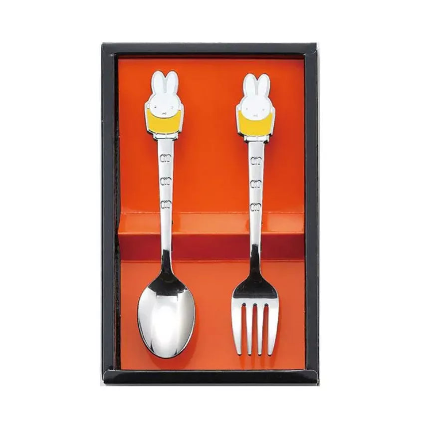 日本製 Tamaha Miffy 不銹鋼餐具兩件裝|圖片 2