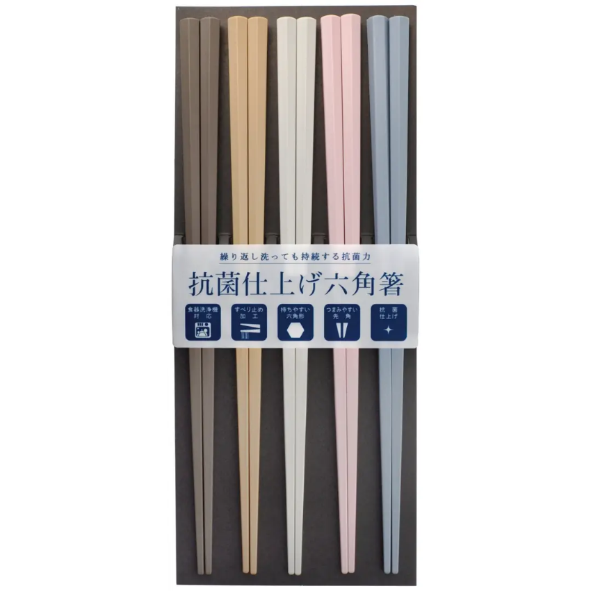 日本製 Sun Life 抗菌 六角 PBT 筷子