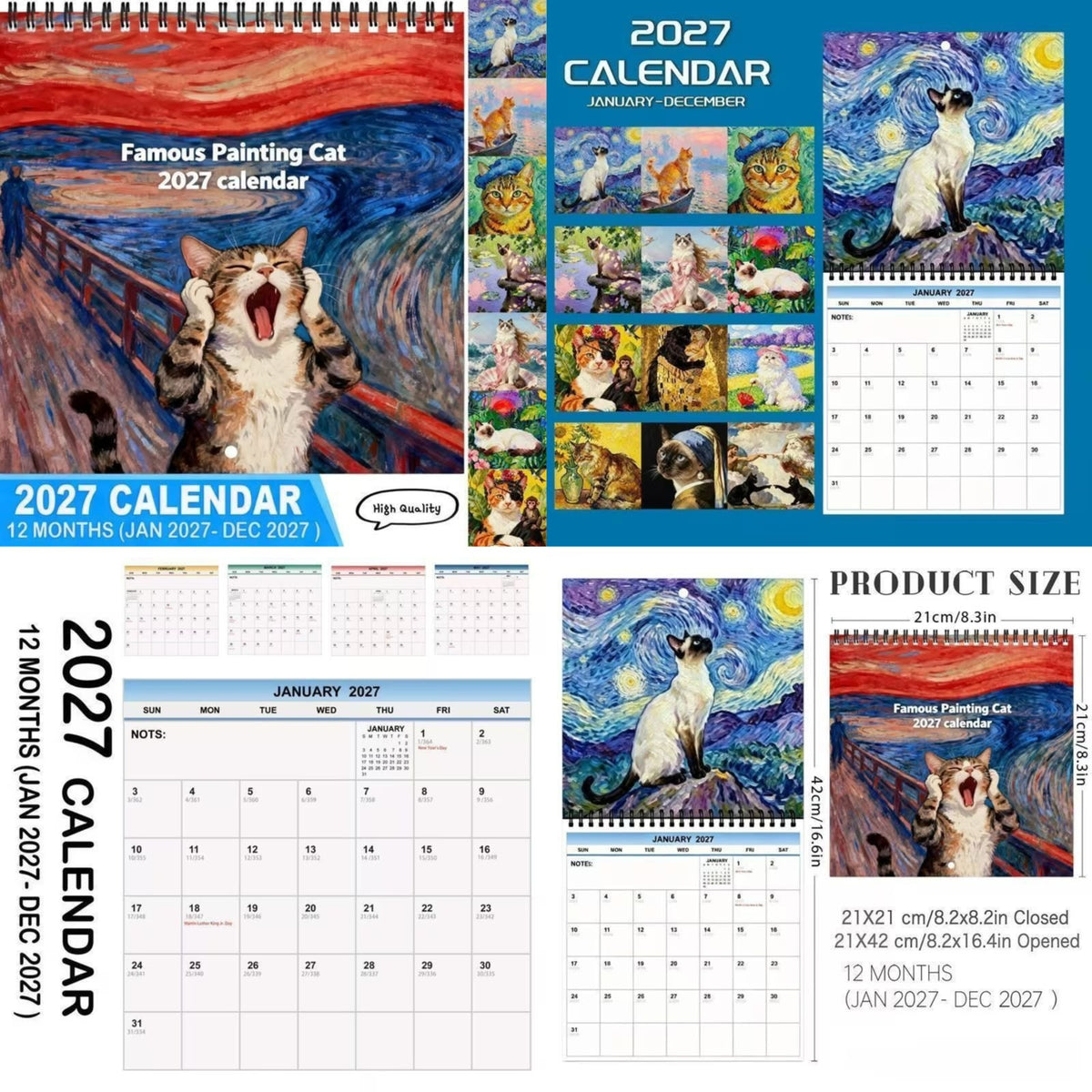 [限時預購] ️😻 2027年貓奴必備掛曆