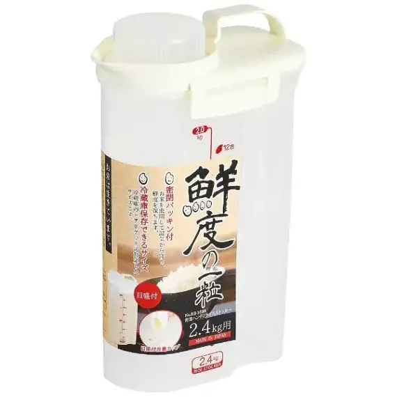 [現貨] 日本製造 PEARL 鮮度の一社 密閉米箱 2.4L