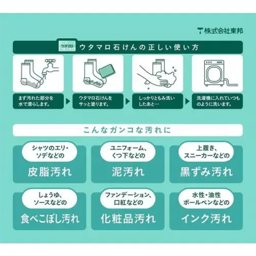 [現貨] 日本製造 東邦去污垢魔法固體肥皂連專用矽膠套套裝