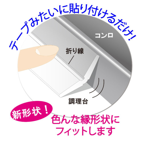 [現貨] 日本製造東洋鋁業電磁爐瓦斯爐防油防塵透明密封膠條 